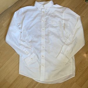Chaps boys white dress shirt